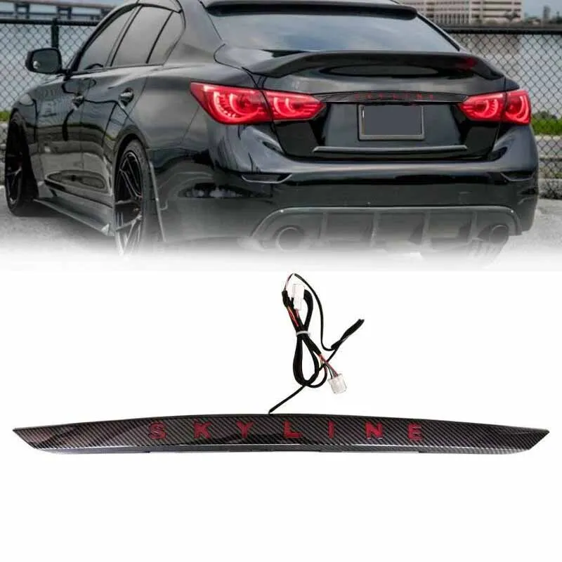 

Подходит для 2014-2017 Infiniti Q50 Q50S Skyline Задний светодиодный динамический сигнал Красный задний фонарь