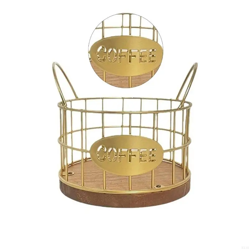 Soporte café duradero KX4B, cesta almacenamiento café, organizador cápsulas café capacidad, cesta