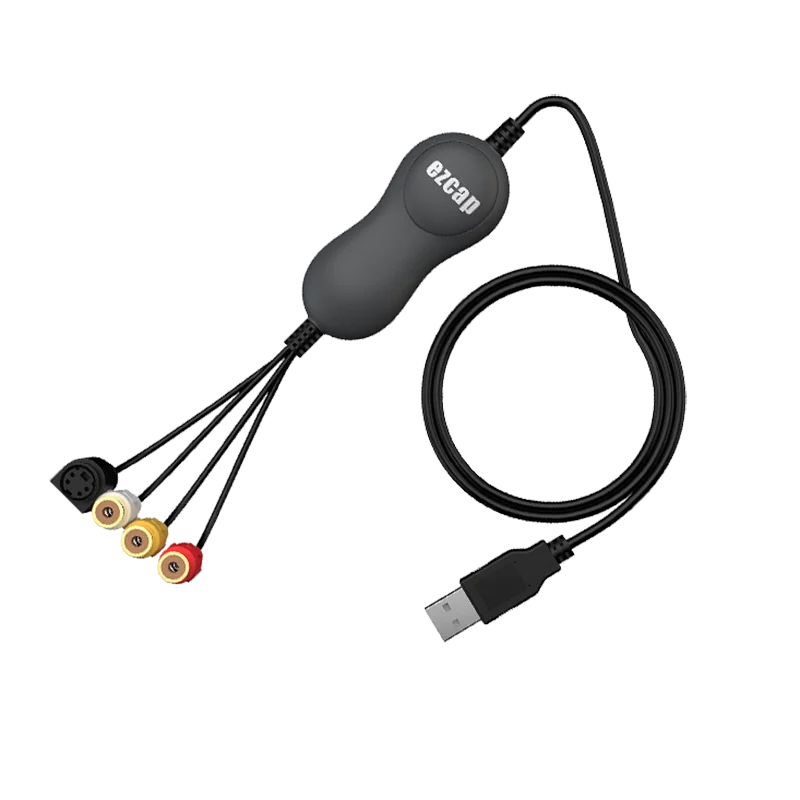 

USB 2.0 карта для захвата аудио и видео CVBS RCA AV, видеозахват для VHS, VCR, DVD-плееров, видеокамер, запись видео на ноутбук/ПК