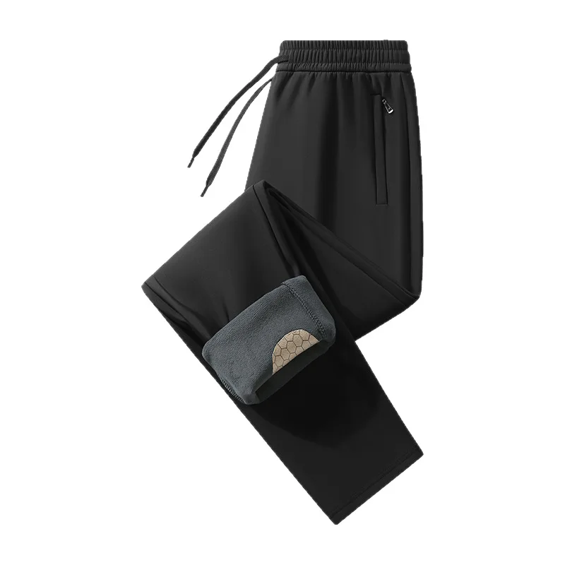 

2025 New Windproof Fleece-Lined Men's Winter Warm Slim-Fit Knee-Protective Sports Pants, Versatile Style