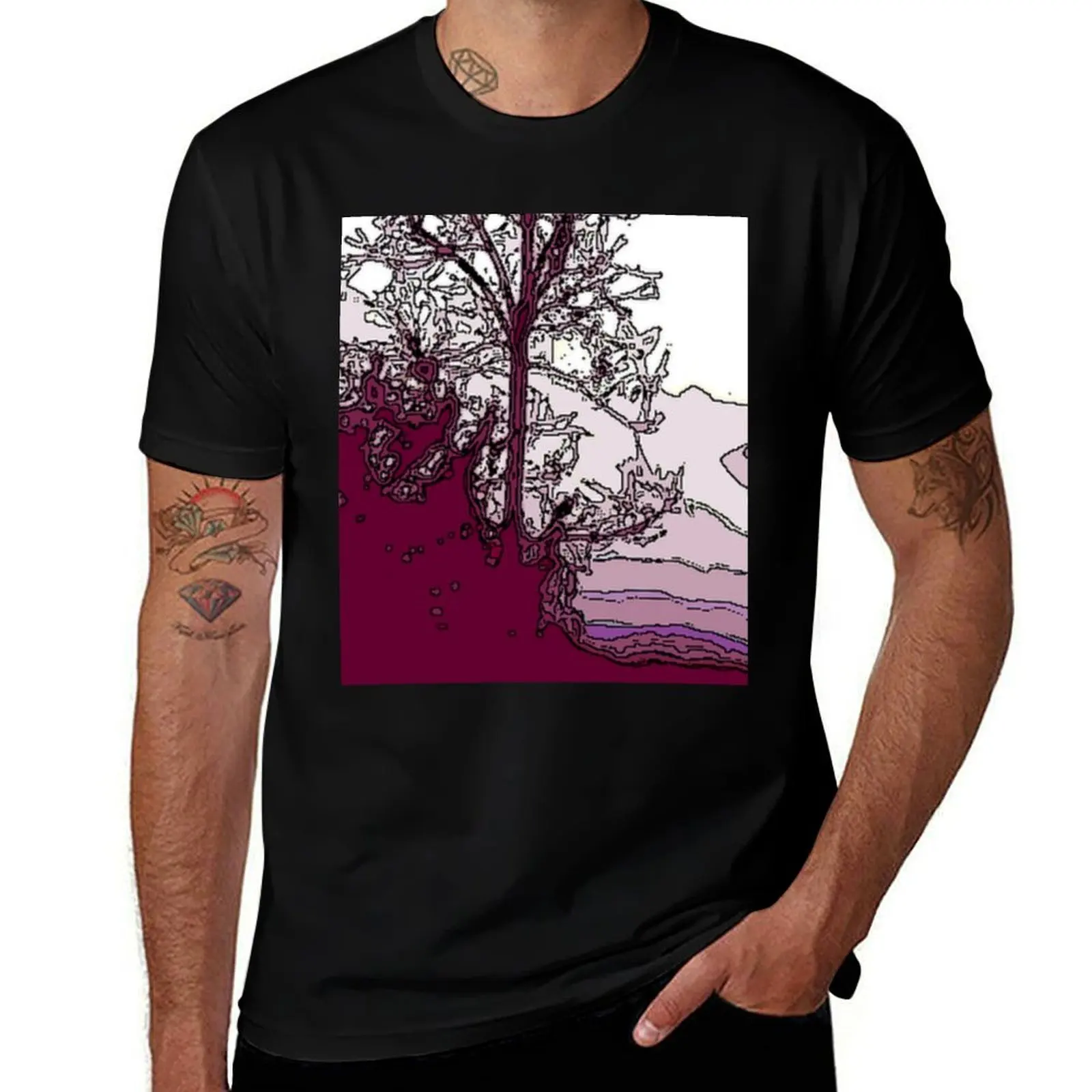 

Foggy Day PD 6 T-Shirt custom t-shirts anime shirt blue lock vintage graphic tee Men's clothing