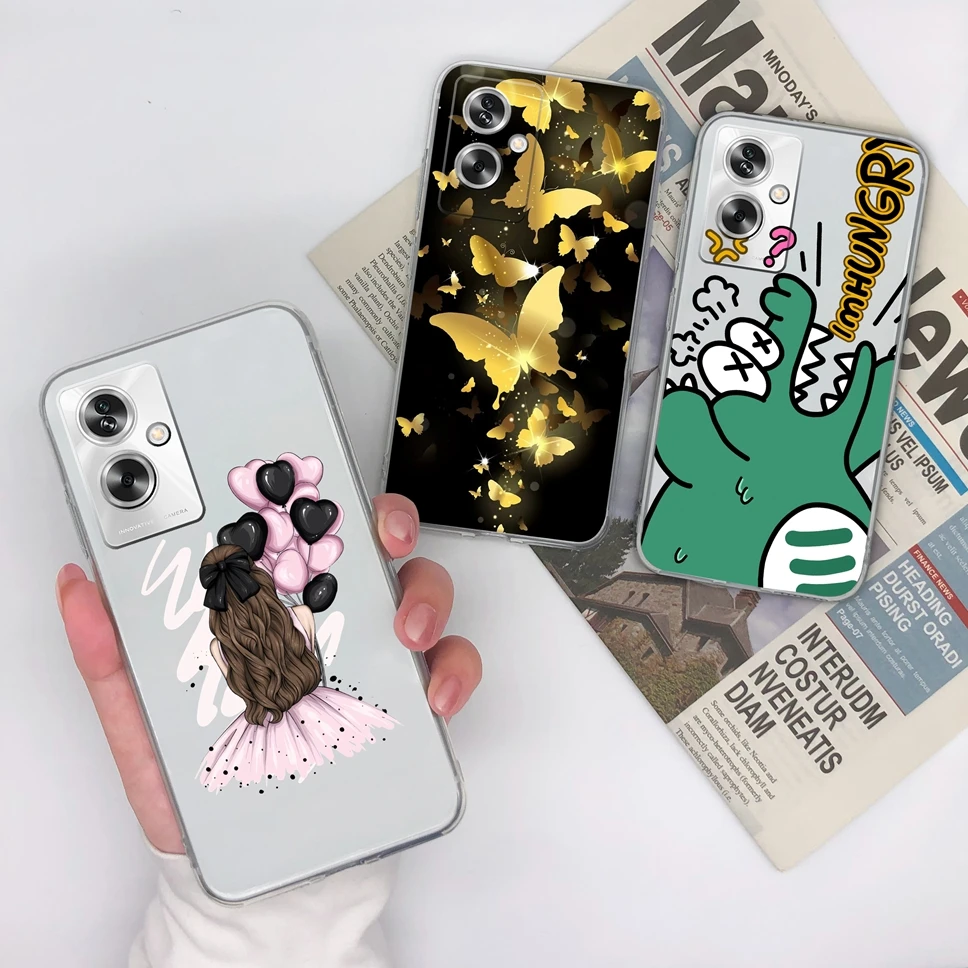 Custodia per Oppo A79 A2 5G custodie per telefoni trasparenti Pretty Sweetgirl custodia posteriore antiurto in Silicone morbido per OppoA79 A 2 Capa Funda