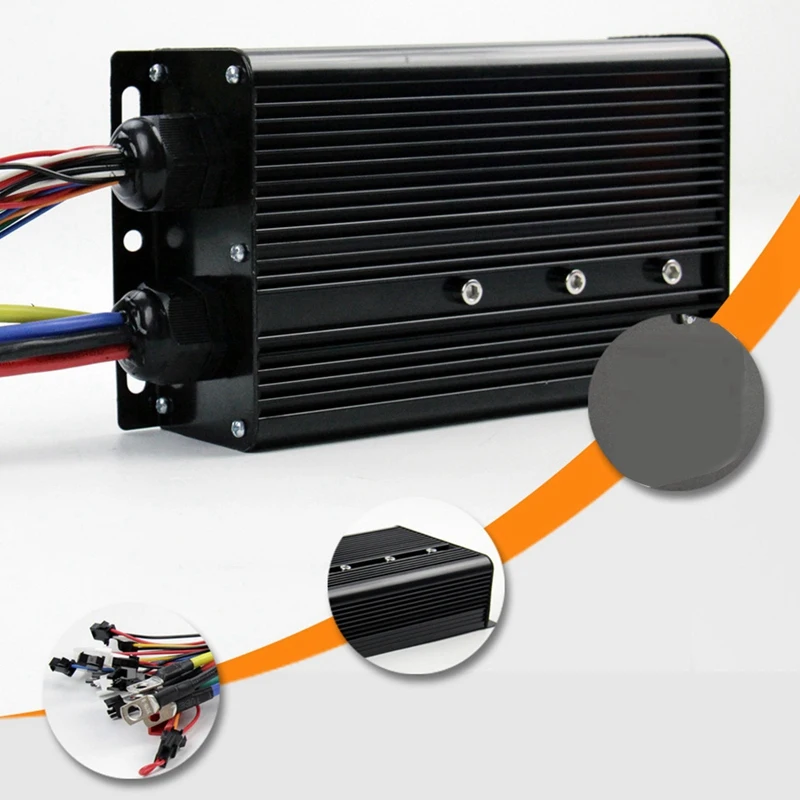 

Electric Bicycle 80A Controller 48V-72V Three-Mode with Color S966 Display for 3000W 5000W Lithium Battery Retrofit Kits