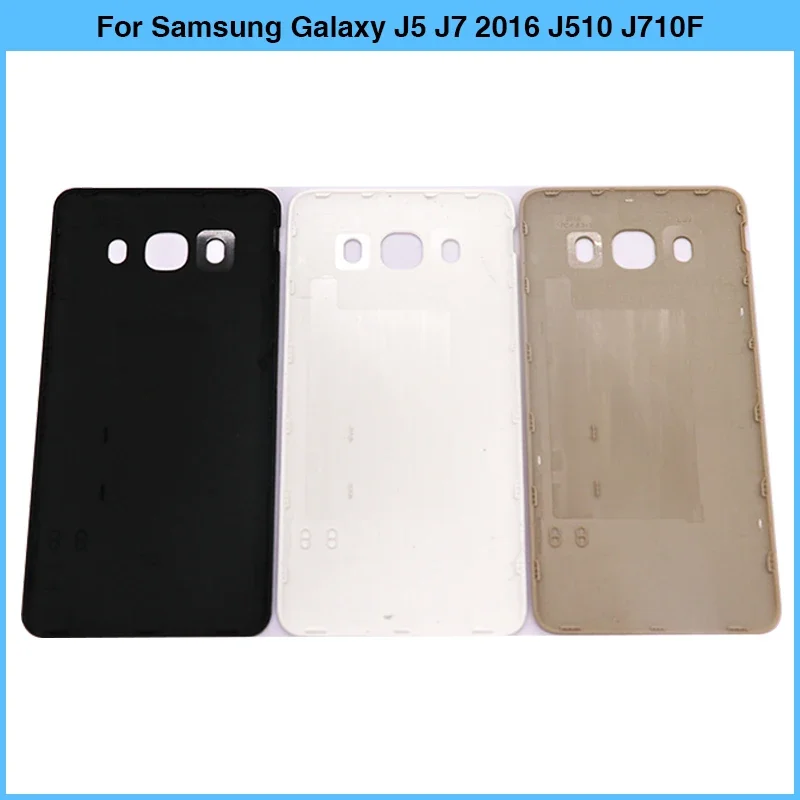 New For Samsung Galaxy J5 J7 2016 J510 J710 J510F J710F Battery Back Cover Rear Door Plastic Panel Housing Case No NFC Replace