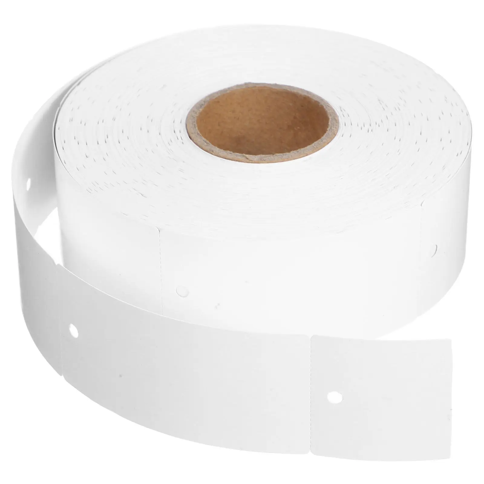 

1 Roll Blank Hangtags Heavy Duty Cardstock Clothing Tags for Fashion Retailers DIY Custom Apparel Labeling 50x110mm White