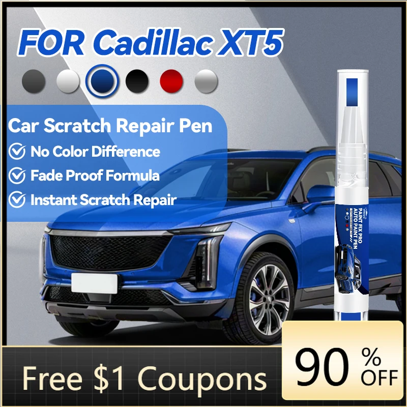 Tool Car Accessories For Cadillac XT5 Car Paint Repair Pen Touch Up Scratch Remover DIY Auto Accessories White Blue Silver Re