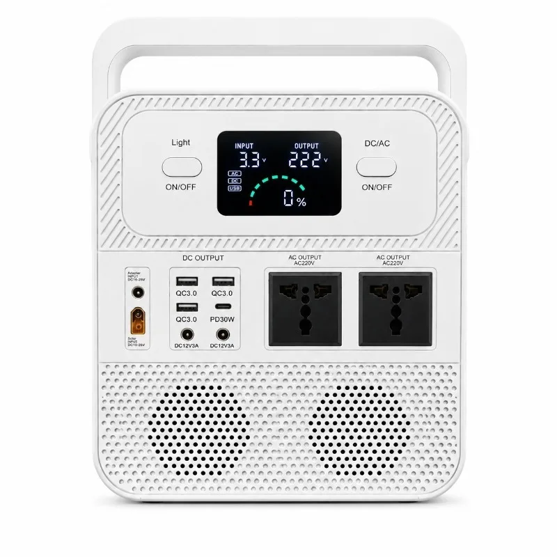 

Portable Solar Power Station 220V AC DC Output All In One Solar Charge Controller Inverter For Home Use With QC PD Ports