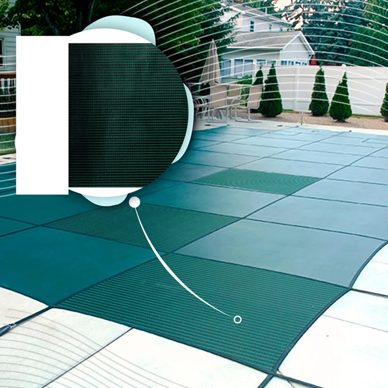 Kit de réparation de patchs pour piscine intelligente, 2 rouleaux 8x40 pouces, Kit de patchs de couverture de sécurité pour piscine auto-adhésif, Kit de réparation de couverture de piscine vert