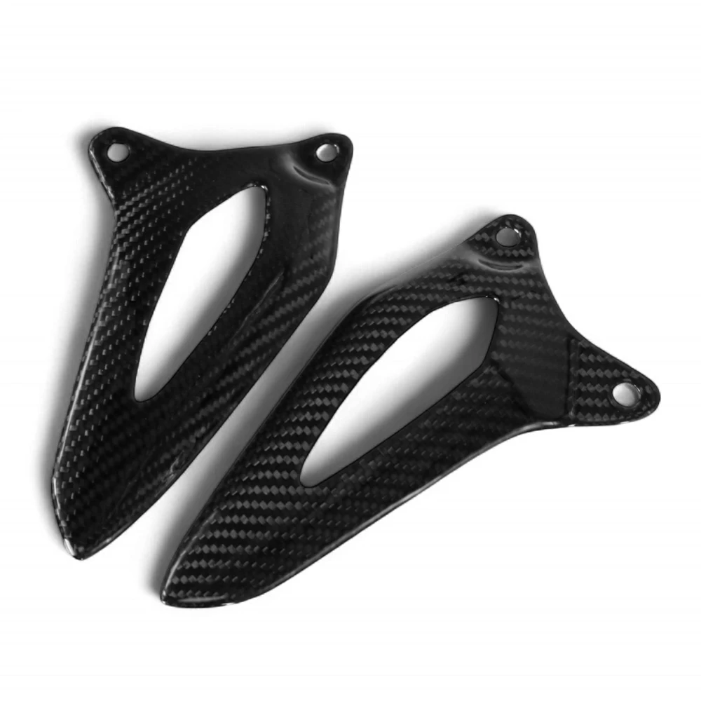 Motorcycle Accessories 100% Carbon Fiber Foot Pedal Heel Guard For Triumph Speed Triple 1200RS 1200RR 2021-2024