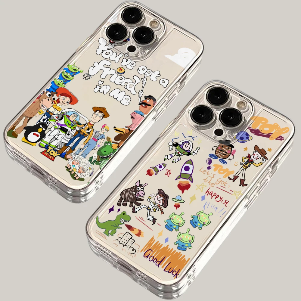 New Ins Toy Story Phone Case for Samsung Galaxy A57 A56 A55 A54 A52 A37 A36 A26 A17 A16 A07 A06 4G 5G Soft TPU Transparent Cover view 5