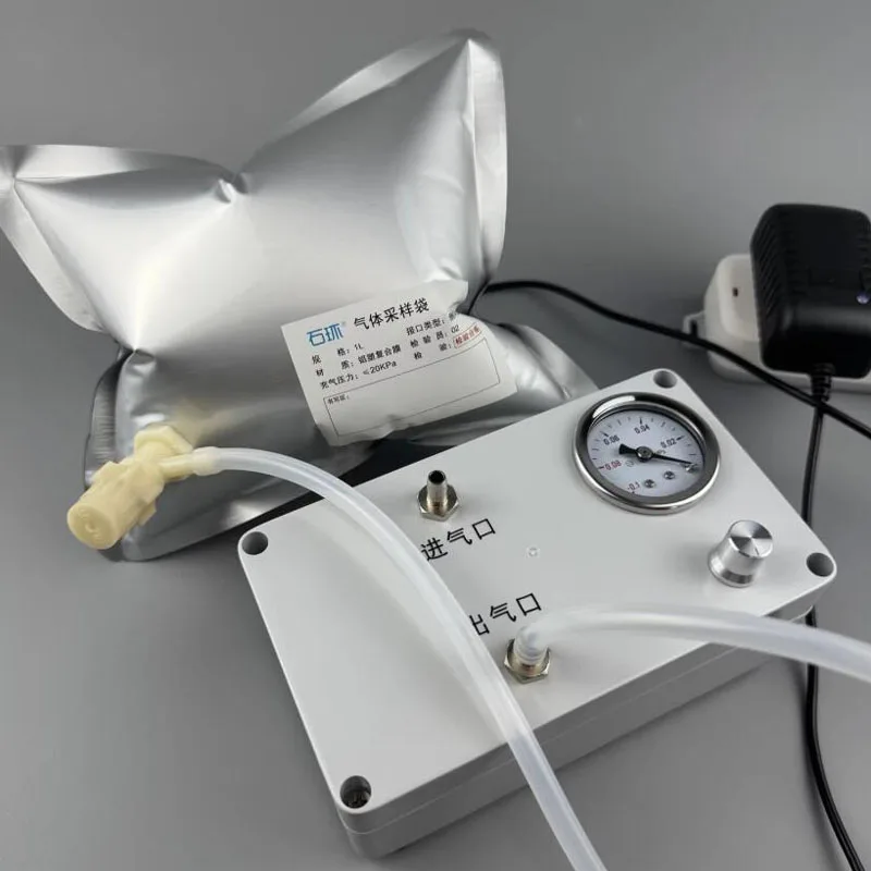 Electric Vacuum Pump for Lab Use with Pressure Gauge Liquid Extraction Gas Sampling Defoaming Negative Positive Pressure