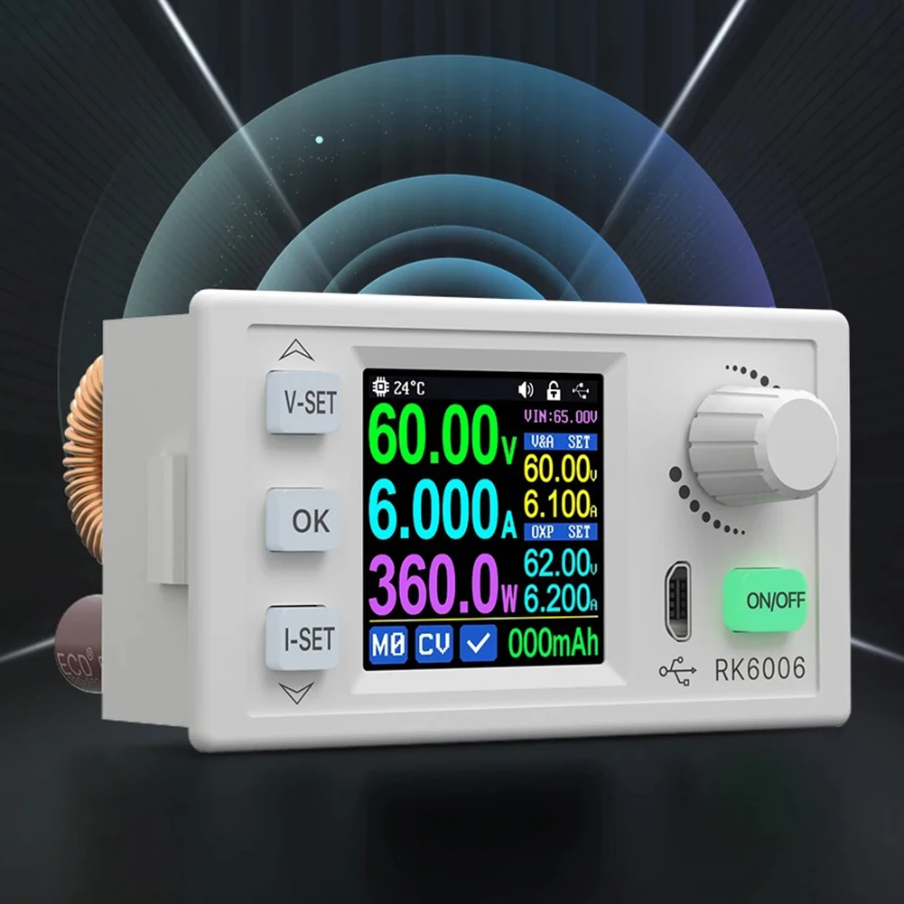 Convertisseur régulé par courant continu de commande numérique par ordinateur de RK6006/RK6006-BT 60V alimentation d'énergie de snapVoltage a stabilisé le convertisseur abati eur pour la communication