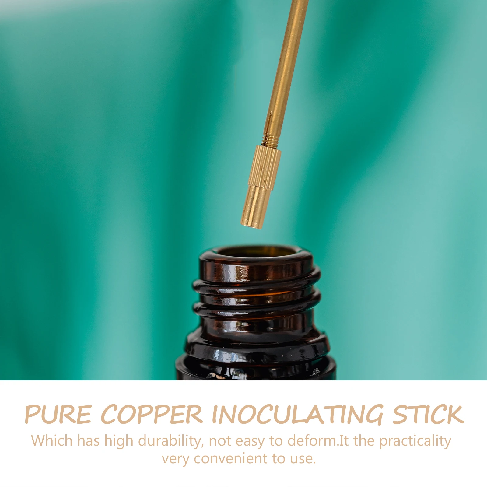 

2Pcs Pure Copper Inoculation Rod Lab Tool for Microbiology AGAR Culture Sample Transfer Professional Equipment