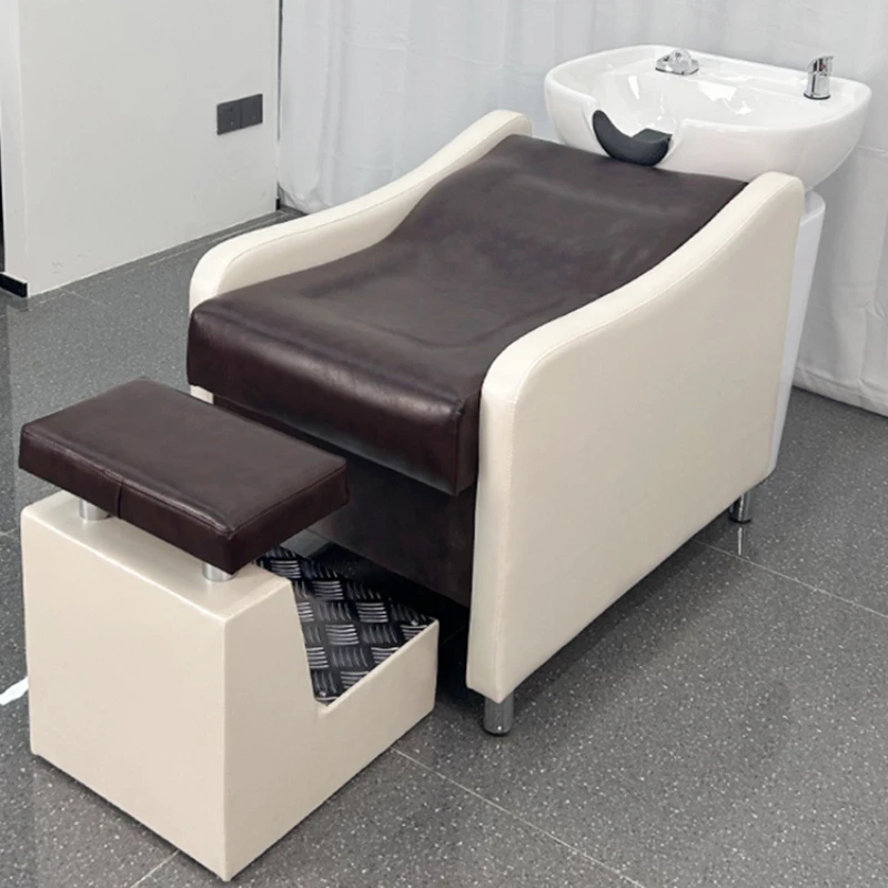 

Professional Hair Salon Shampoo Chairs Head Spa Luxury Barber Shop Shampoo Chairs Minimalistic Adjust Cabeceiras Furniture