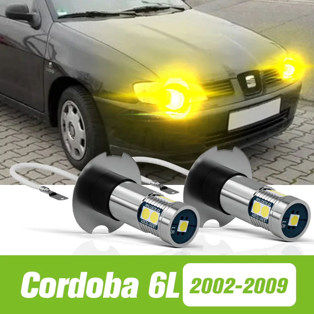 

2pcs For Seat Cordoba 6L 2002-2009 LED Fog Light 2003 2004 2005 2006 2007 2008 Accessories