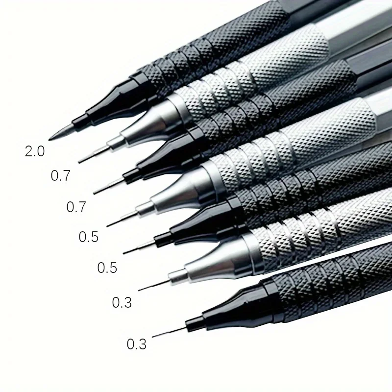 JOMPENS Metal Mechanical Pencil 0.7/0.9/0.3mm Refill Low Center of Gravity Lead Automatic Pencil Art Painting Writing Stationery