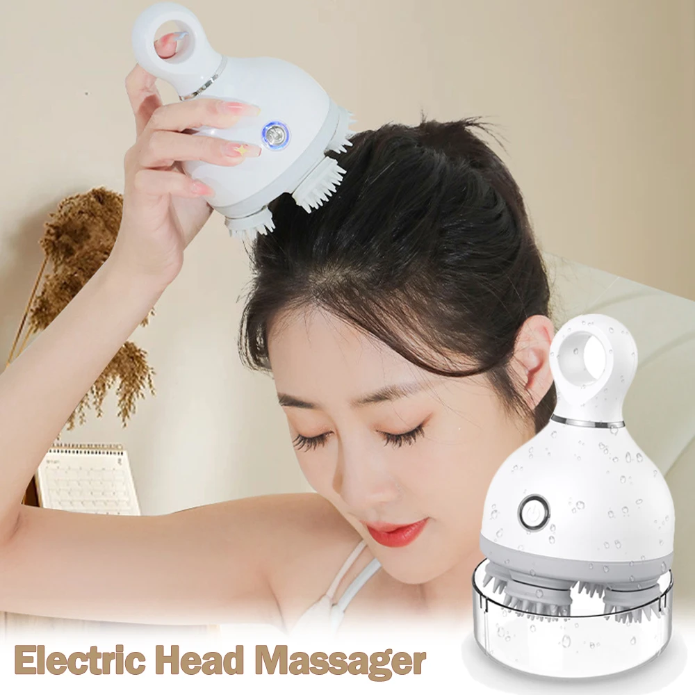 Electric Scalp Massager Head Massager for Hair Growth Relaxation Stress Release Handheld Pet Massager for Dogs Cats