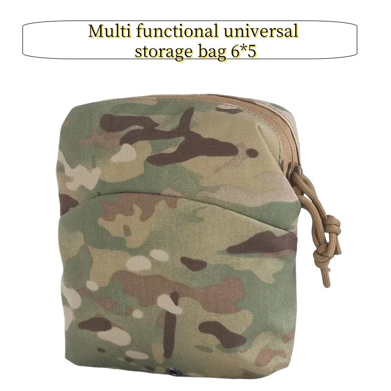Outdoor tactical multifunctional universal bag 6X5 for tactical equipment storage.