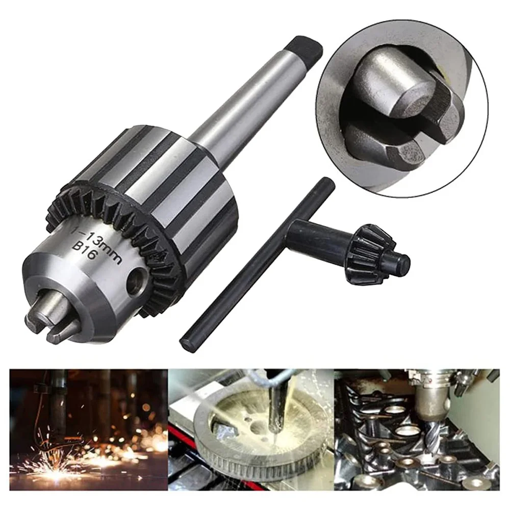 

Classy-Heavy Duty Drill Chuck Capacity With MT2 Morse Taper 2 Tool Holder And K32 Key