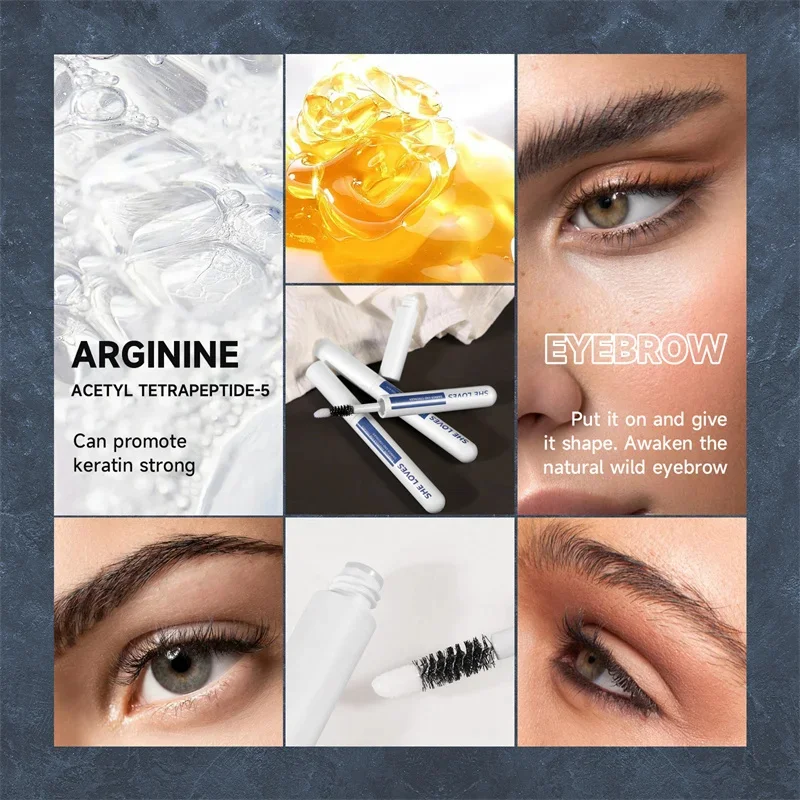 Siero per la crescita rapida delle sopracciglia 7 giorni Natural Eyelash Enhancer ciglia più piene più spesse prodotti per il trattamento dei capelli trucco per la cura degli occhi