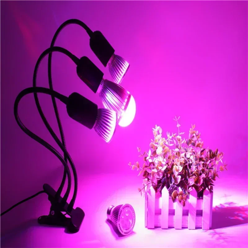 1pc E27 Base Light Socket Gooseneck 1.8M Cable360 Degrees Flexible Desk Lamp Holder 3 Heads,,with On Off Switch Plug For Grow Li