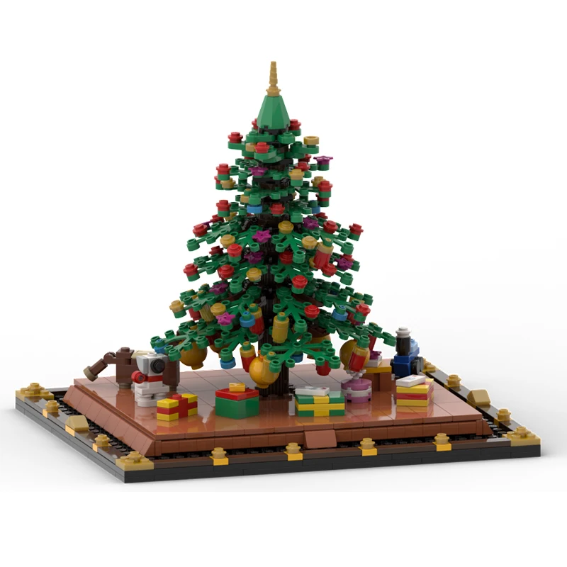

NEW 630PCS MOC Creative Model Christmas Tree DIY Assembly Building Blocks Display Birthday Gift Collectible Decoration Blocks