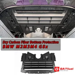 Dry Carbon Fiber Oil Guard For BMW G80 G81 M3 G82 G83 M4 G87 M2 2021-IN Engine Motor Lower Bottom Protection Trim Cover