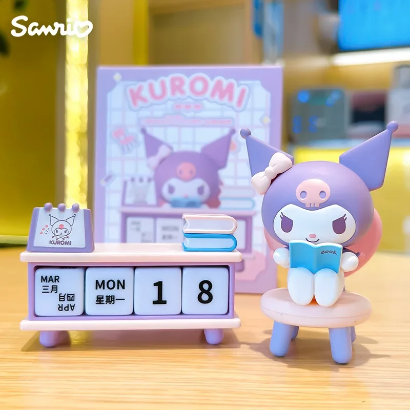 1PCS Sanrio Kuromi Calendar Ornaments Model Dates Can Be Freely Combined Cute Office Desktop Decorations Toy Gift for Children