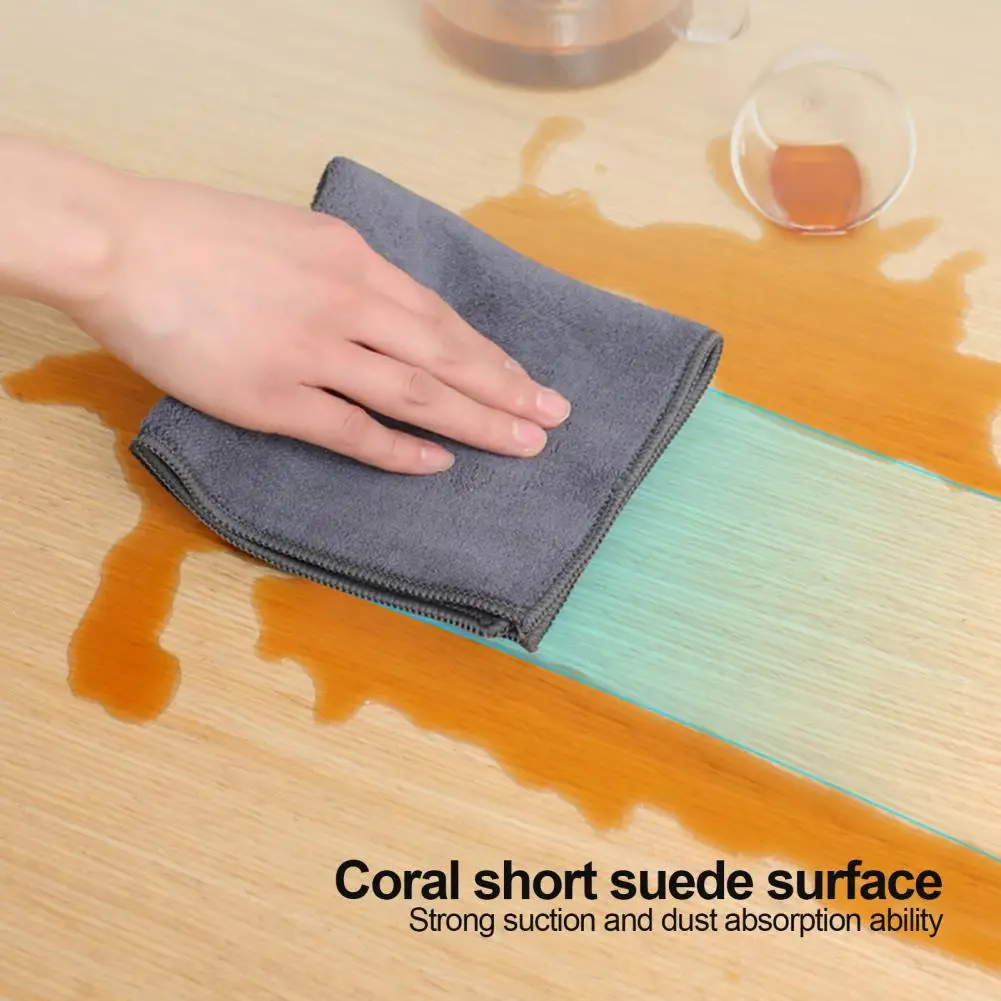 Cleaning Rag Good Water Absorption No Watermark Glass Wiping Cloth Superfine Fiber Multi-functional Glass Cleaning Cloth