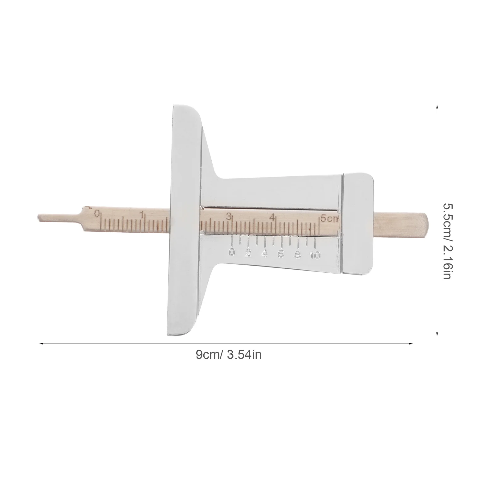 أداة قياس عمق الإطارات من الفولاذ المقاوم للصدأ لسيارة شاحنة دراجة نارية محمولة لصيانة إصلاح السيارات #2