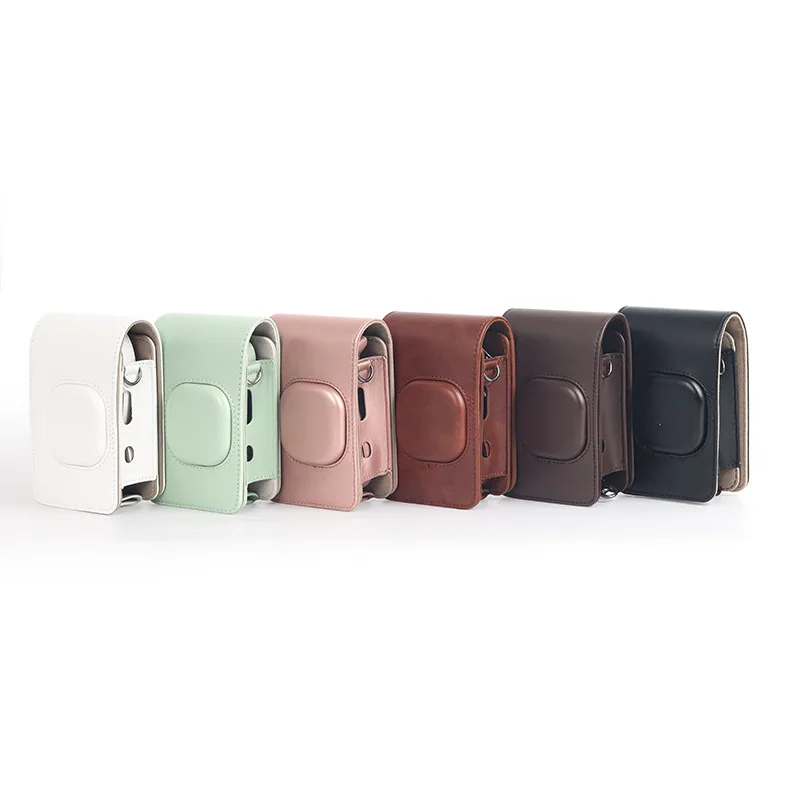 Retro PU Leather Case for Fujifilm Instax Mini Liplay Hybird Instant Film Camera Carrying Cover Compact Shoulder Bag Mini LiPlay