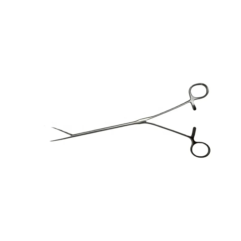 Manufacturer's direct sells tissue forceps with ratchet  oval shaped,toothless,8mm,working length 350mm