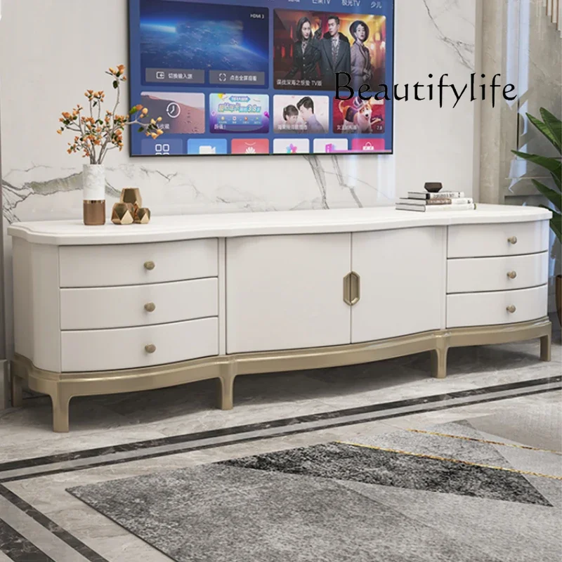 YX Organizer Doors Floor Tv Cabinet Wooden Drawers Luxury Designer Tv Table Living Room Modern Fernsehen Tisch Furniture Home