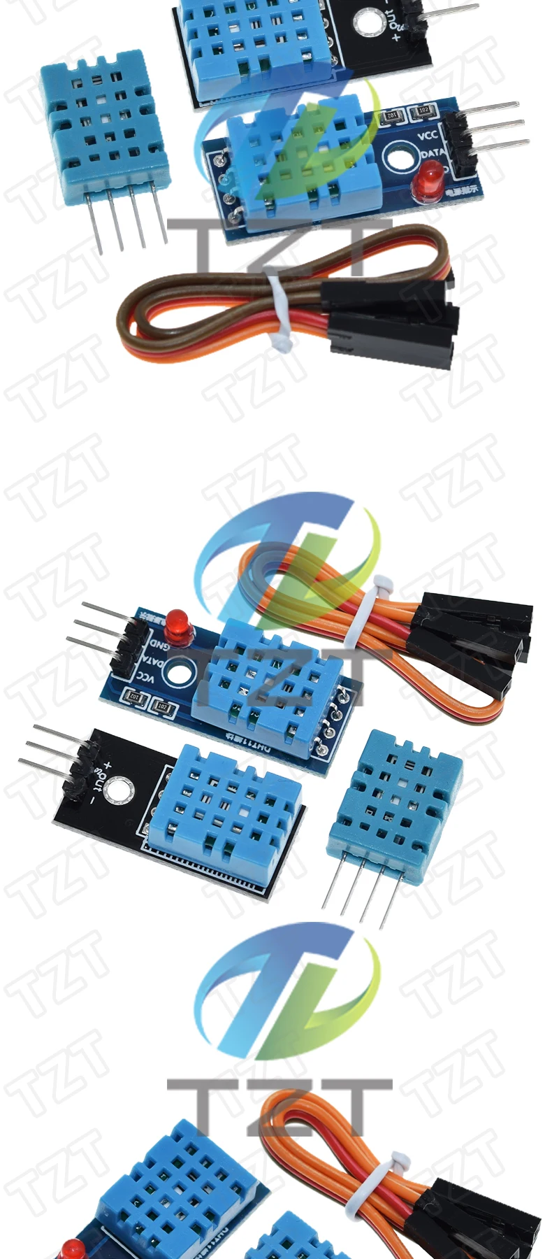 DIYTZT 1/3PCS DHT11 Digitale Temperatur- und Feuchtigkeitssensoren DHT11 Modul für Arduino – Detail 5