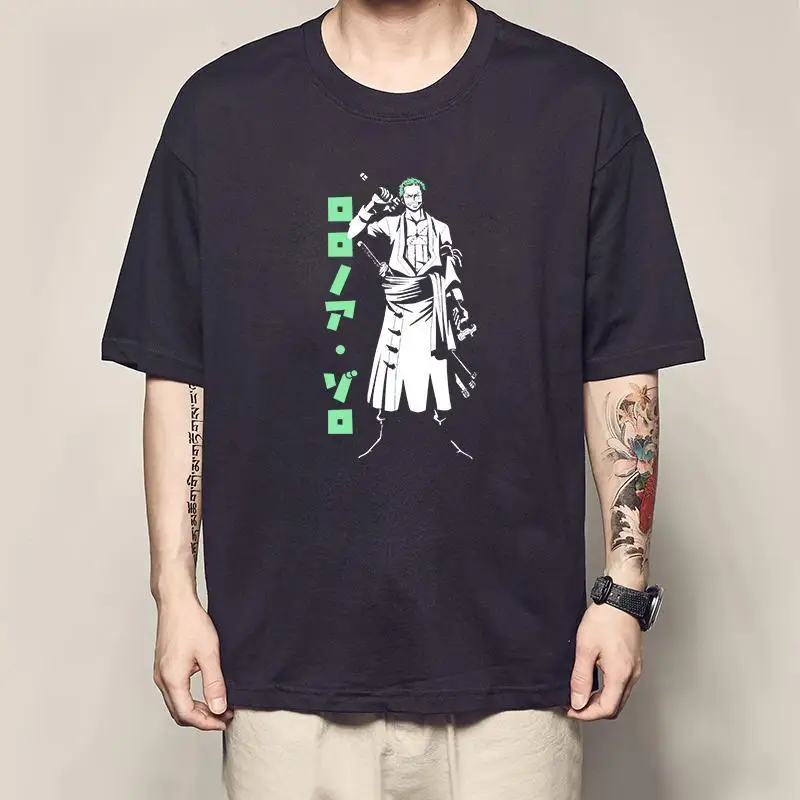 

ONE PIECE T-shirt Ronoia Sauron Joint Short Sleeves and Country Around Birthday Gift Clothes Men Anime Cosplay