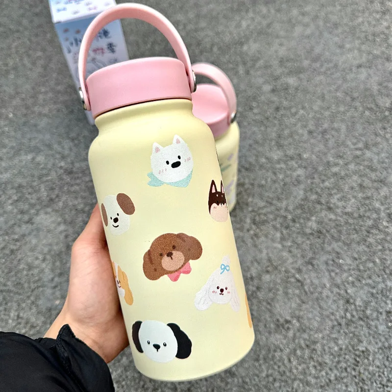 

New 900ml 316 Stainless Steel Vacuum Cup Insulated Cup Cartoon Dog Large Capacity Drinkware Birthday Cheismas Gift