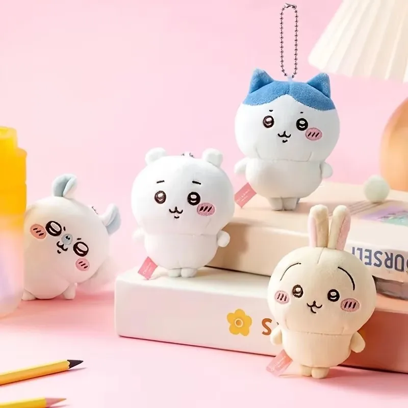Kawaii Chiikawa Serie Plüsch-Schlüsselanhänger Niedliches Feiertagsgeschenk Premium Baumwolle Weiches Plüsch-Spielzeug Material Bester Niedlicher Rucksack-Souvenir