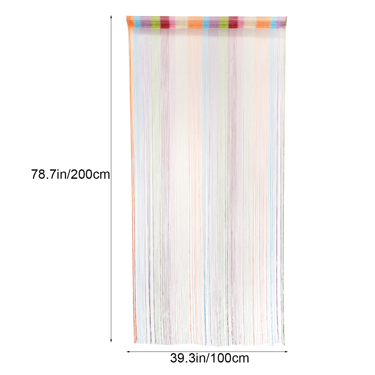 ستارة سلسلة جميلة باب ملون بوليستر يدوم طويلاً ستارة زفاف ملونة #5