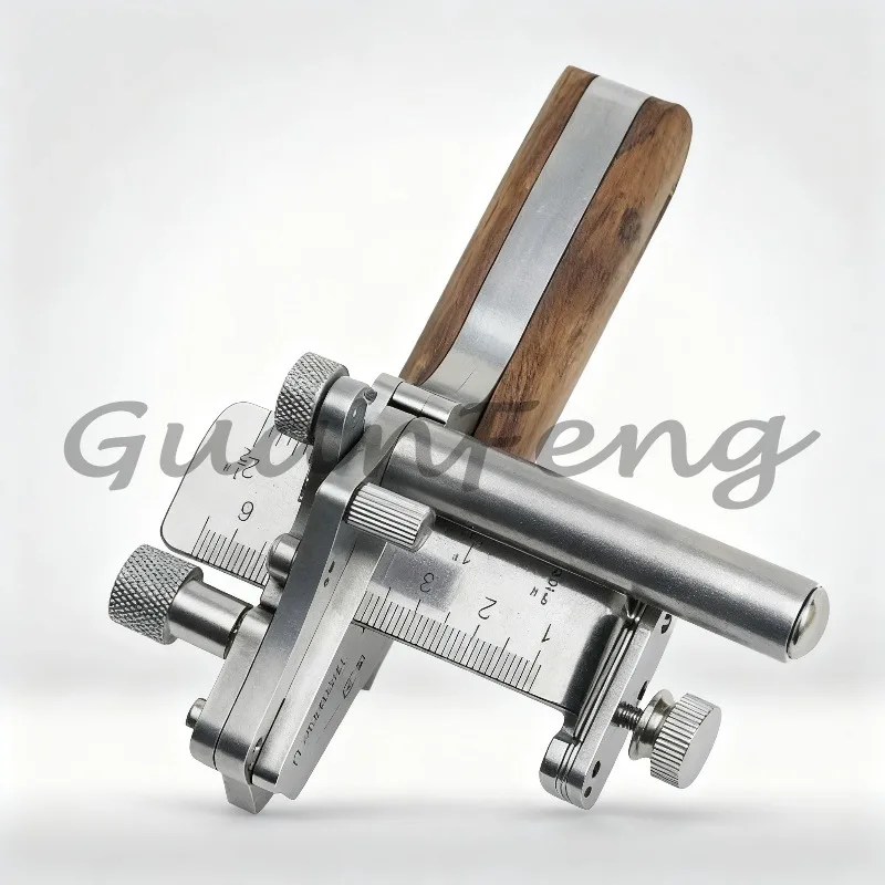 10-60MM Adjustable Drum Leather Strip Cutting Machine, Manual Belt Cutter with Metric Inch Dual Scale for Leather Craft