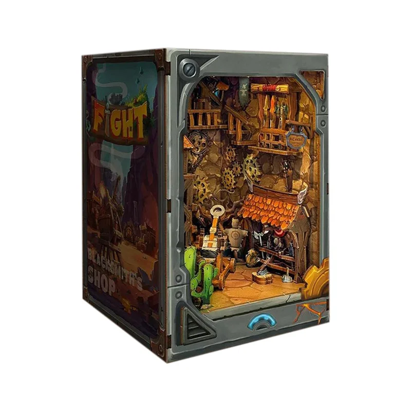 【BABY】Houten geassembleerde boekenstandaard Ontdek fantasy onbekende wereld Desktop decoratie cadeau