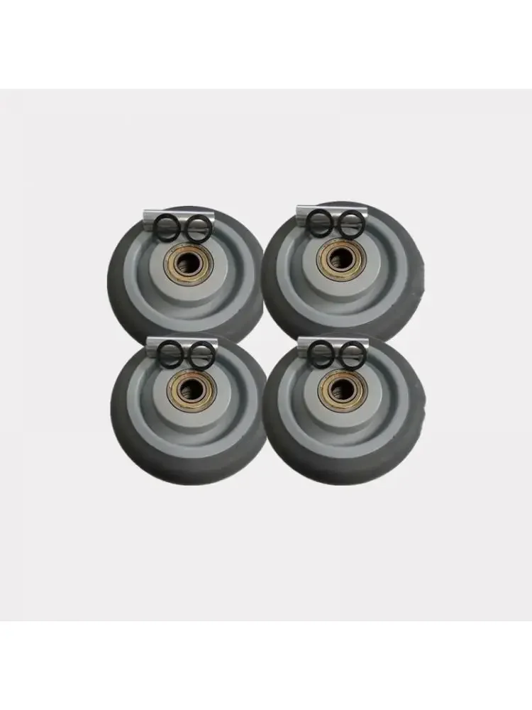 4 Pcs/Lot 4-inch Tpr Universal Caster Gray Double Axis Quiet Wear-resistant Wheel Diameter 100mm