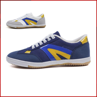 2024 HUILI Men Women Lace Up Canvas Shoes Size 35-44 Tai Chi Flat Soft Sports Shoes Outdoor Badminton Shoes Traditional Wushu