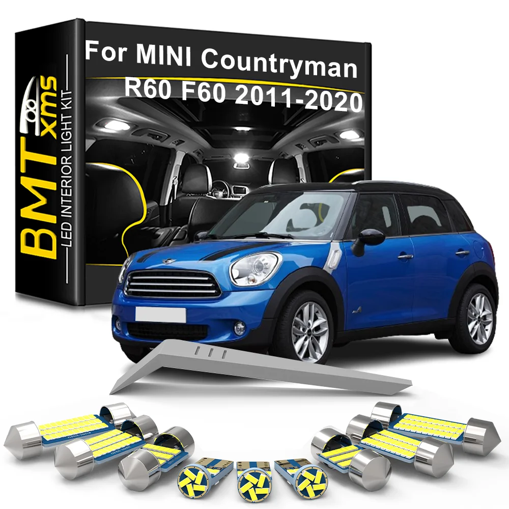 

BMTxms Canbus LED Interior Light Kit For Mini Countryman F60 R60 2011-2017 2018 2019 2020 Car Dome Mirror Trunk Lamp Accessories