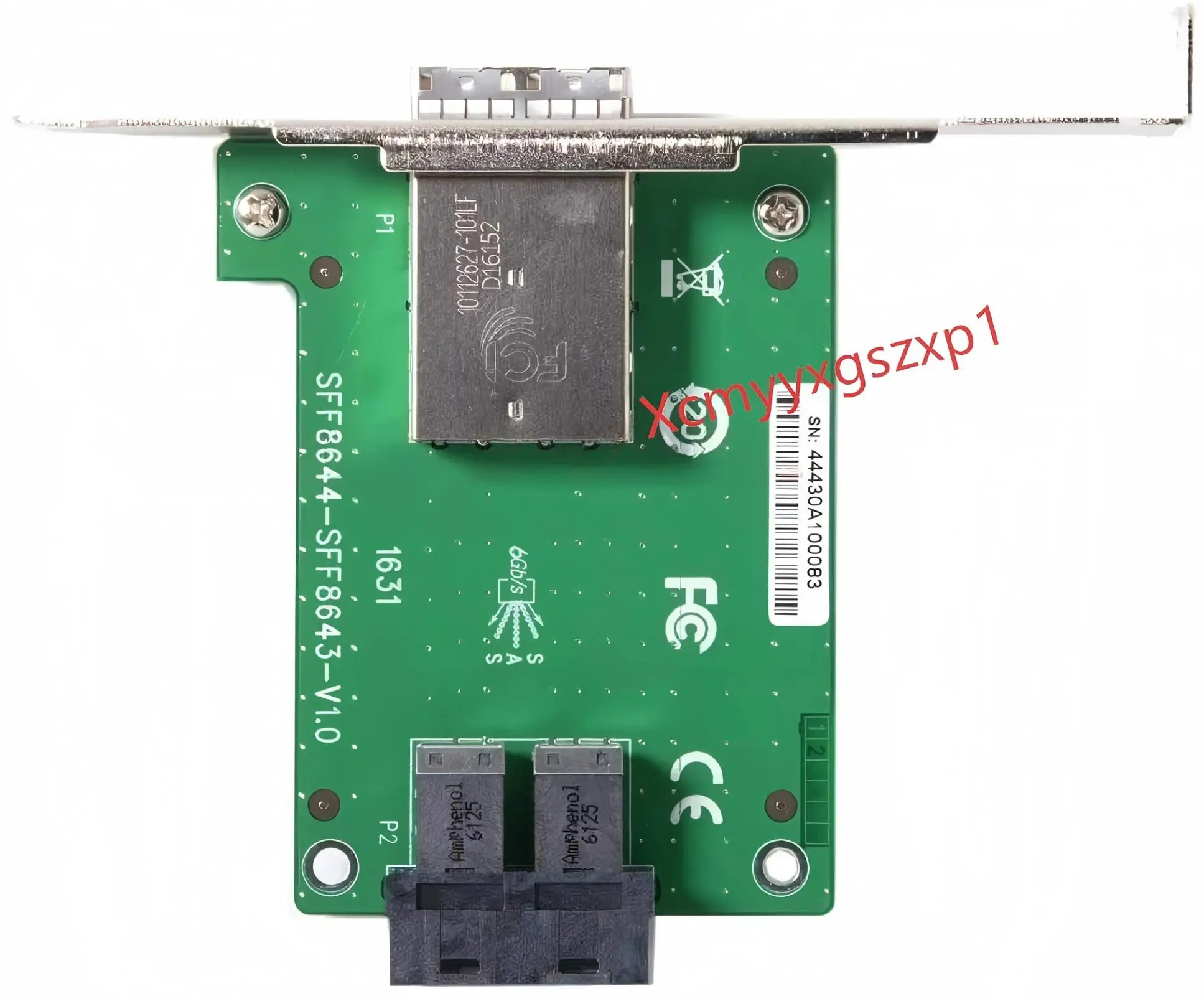 1pcs Dual Ports Mini SAS HD SFF-8644 to Internal SAS HD SFF-8643 PCBA Female Adapter