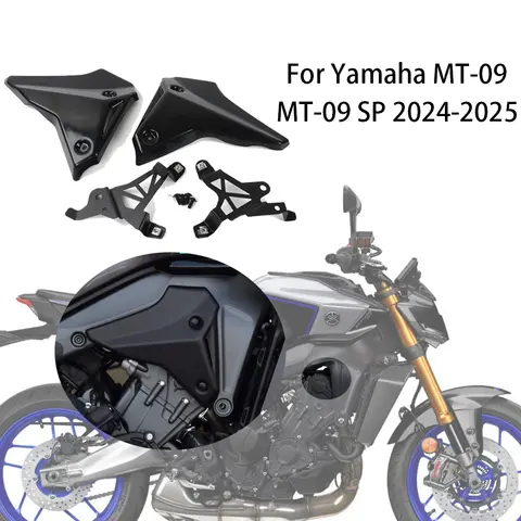 새로운 오토바이 ABS 전면 채우기 패널 측면 패널 커버 측면 프레임 페어링 액세서리 Yamaha MT09 SP (24+) 전면 채우기 패널