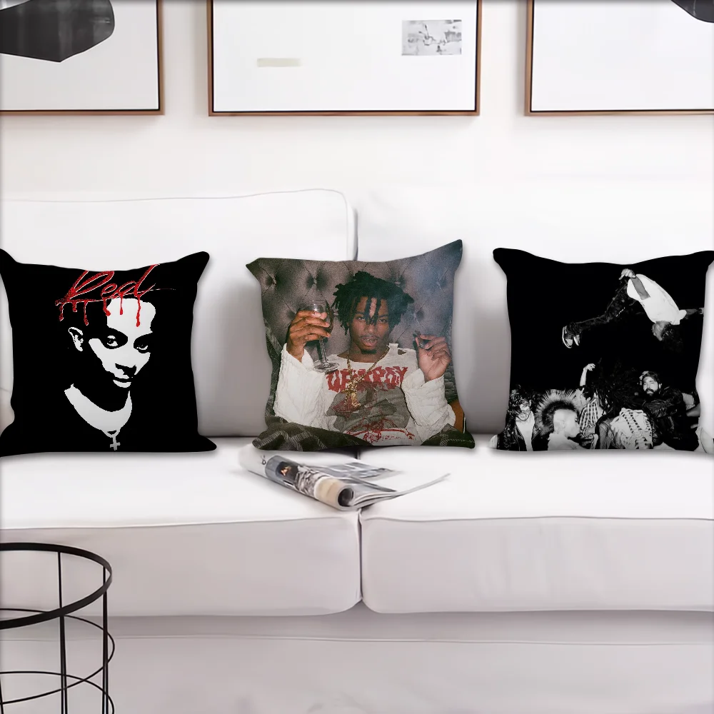 Rapper P-Playboi C-CartiS Comfortable Decorative Pillow Case Suitable for Home Living Room Sofa Room Decoration