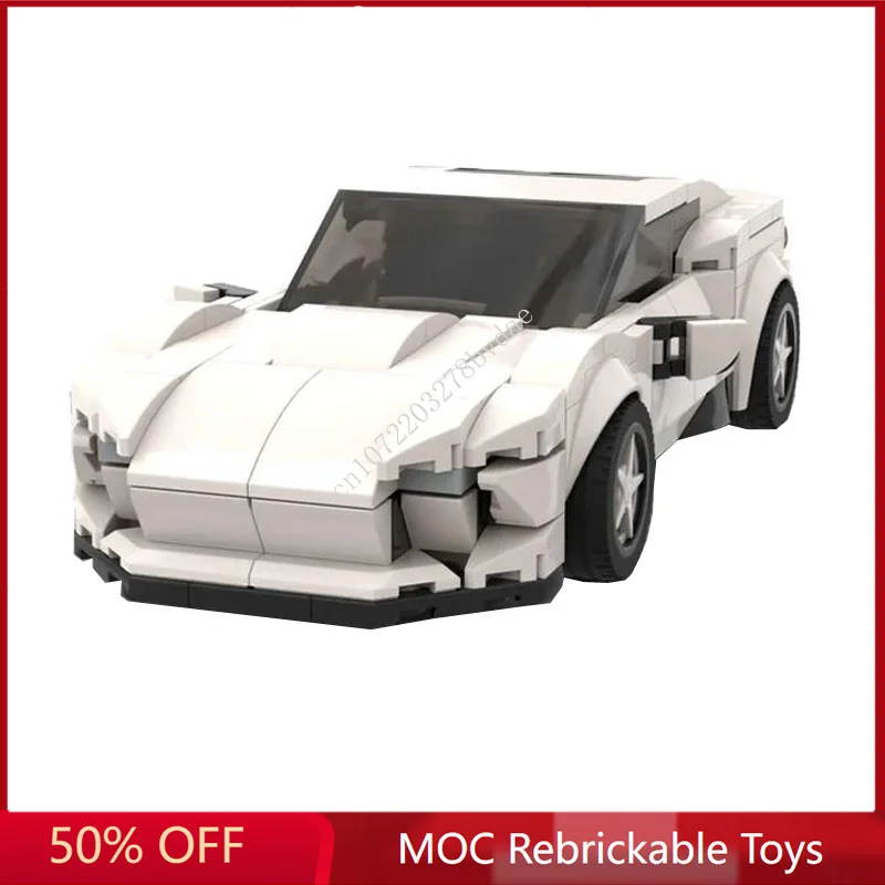 

256PCS MOC Speed Champion White GT Super Sports Car Model Building Blocks Bricks DIY Creative Assembly Kids Toys Holiday Gifts