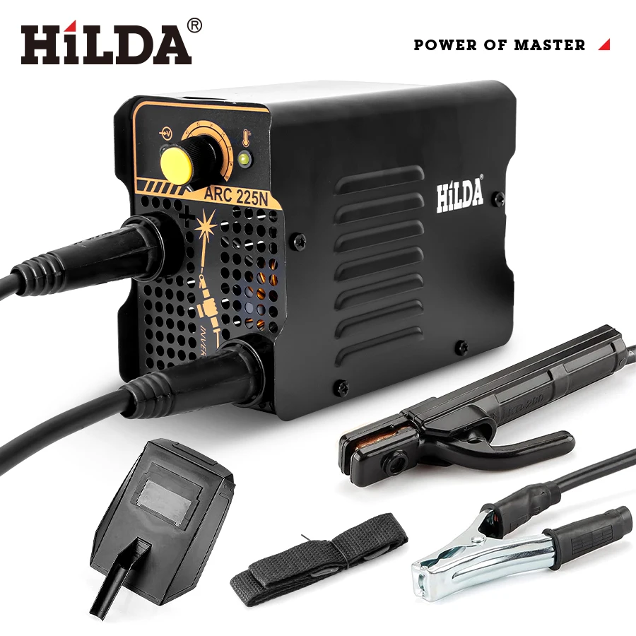 HILDA 220V Portable Welding Machine Pull Arc Welding Machine Electric Adjustable Current Welding Machine