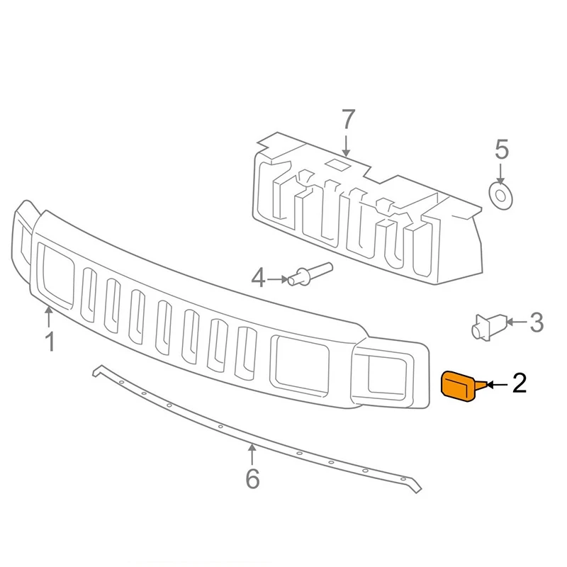 for Hummer H3 Front Grille Plastic Clip Retainer 11561829 image 6