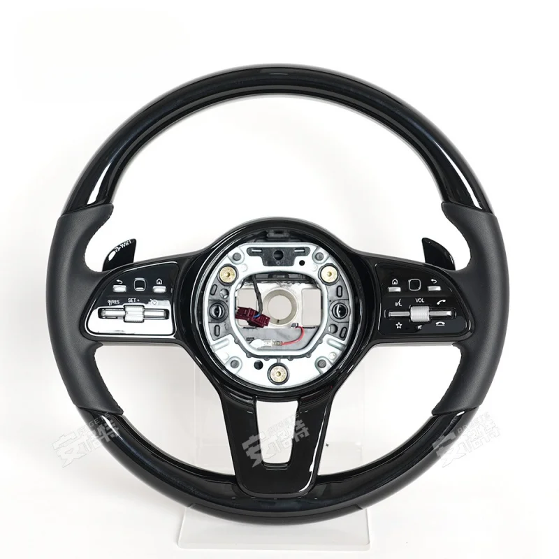 For Mercedes-Benz C-Class W206/E-Class W213/GLC X254 Black Spray-Painted Steering Wheel (Modification Upgrade Part)